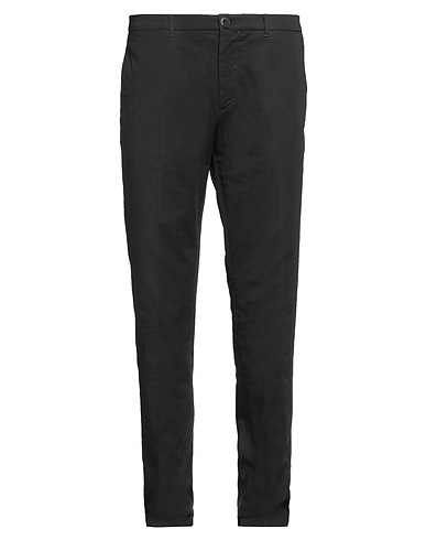 LARDINI Casual pants Charcoal 97% Cotton, 3% Elastane
