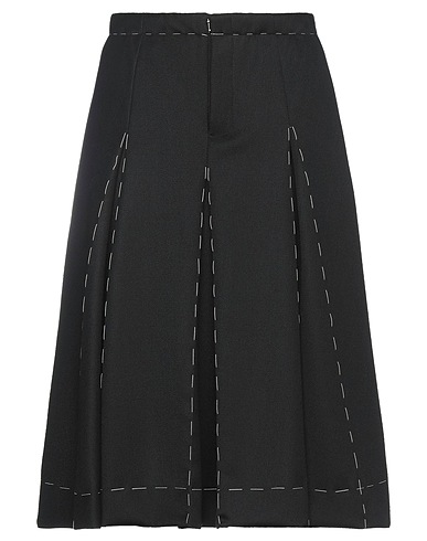 MAISON MARGIELA Midi skirt Black 100% Wool