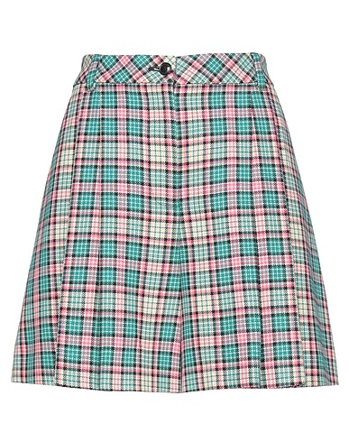 BOUTIQUE MOSCHINO Shorts & Bermuda Green 51% Virgin Wool, 49% Acrylic