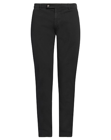 BERWICH Casual trouser Black 97% Cotton, 3% Elastane