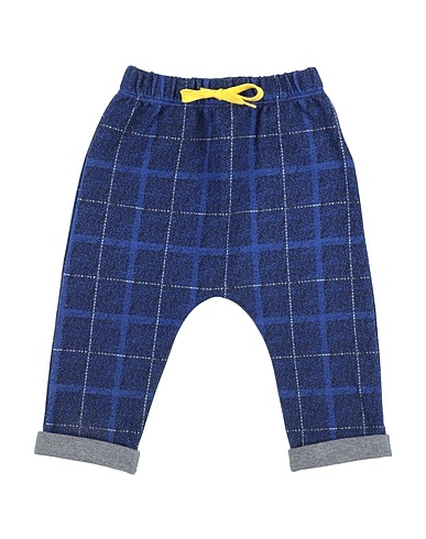 Y-CLÙ Casual trouser Blue 63% Cotton, 35% Polyester, 2% Elastane