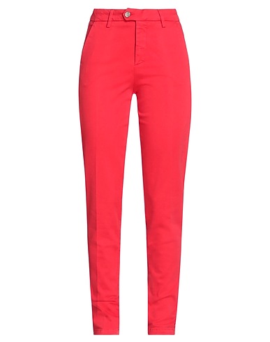 KOCCA Casual pants Red 97% Cotton, 3% Elastane