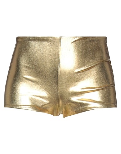 SAINT LAURENT Shorts & Bermuda Gold 78% Polyamide, 22% Elastane