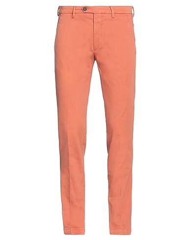 MICHAEL COAL Casual pants Brick 98% Cotton, 2% Elastane