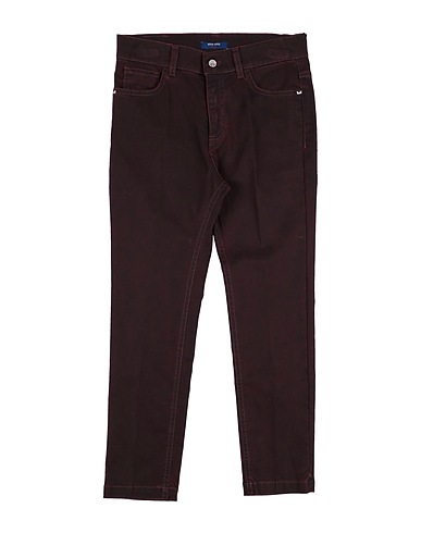 ENTRE AMIS GARÇON Casual trouser Burgundy 97% Cotton, 3% Elastane