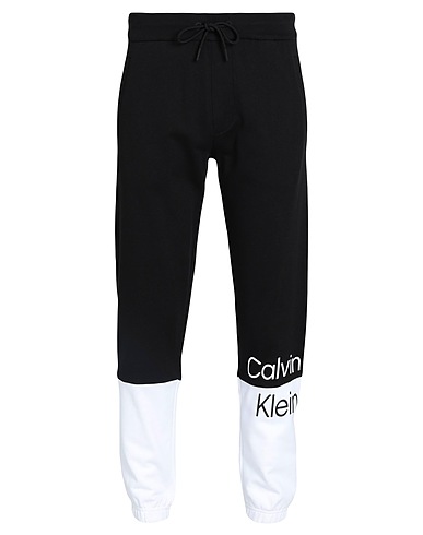 CALVIN KLEIN JEANS Pantalone Nero 100% Cotone