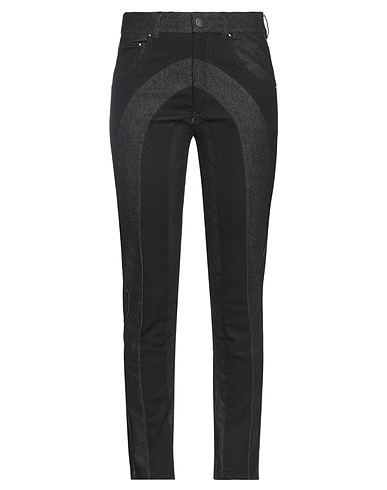 WEINSANTO Denim trousers Black 60% Cotton, 37% Polyester, 3% Polyurethane