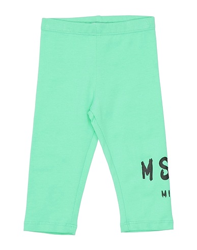 MSGM Leggings Verde chiaro 96% Cotone, 4% Elastan