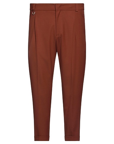PAOLO PECORA Casual pants Tan 54% Polyester, 44% Wool, 2% Elastane