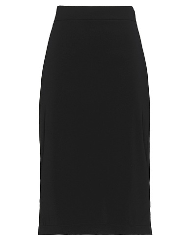 PATRIZIA PEPE Midi skirt Black 97% Polyester, 3% Elastane