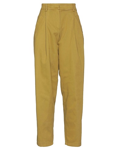 TRUE ROYAL Casual pants Sage green 52% Polyester, 43% Virgin Wool, 5% Elastane