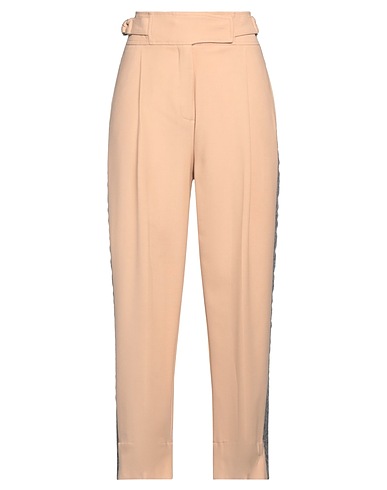 TRUE ROYAL Pantalone Beige 52% Poliestere, 43% Lana Vergine, 5% Elastan