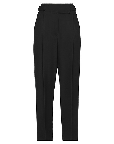 TRUE ROYAL Casual trouser Black 52% Polyester, 43% Virgin Wool, 5% Elastane