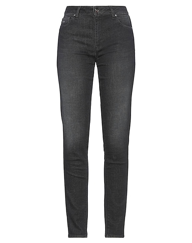 TRAMAROSSA Denim pants Black 95% Cotton, 4% Polyamide, 1% Elastane