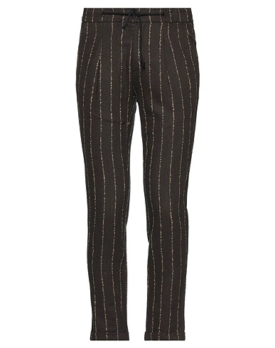 STILOSOPHY Casual trouser Dark brown 68% Cotton, 25% Polyester, 5% Other Fibres, 2% Wool
