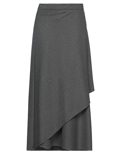 PESERICO Long skirt Lead 72% Polyester, 22% Viscose, 6% Elastane
