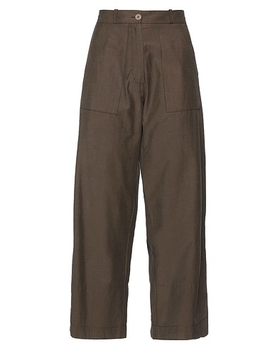 MASSIMO REBECCHI Casual pants Khaki 57% Cotton, 43% Cupro