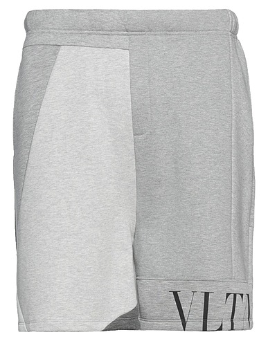 VALENTINO GARAVANI Shorts & Bermuda Grey 100% Modal, Cotton, Polyamide