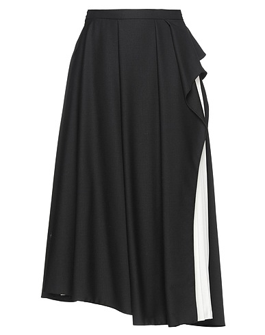 VIONNET ミディ丈スカート ブラック バージンウール 98% / ポリウレタン 2% / シルク