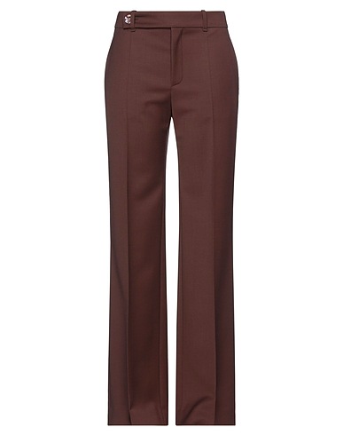 CHLOÉ Casual trouser Brown 99% Virgin Wool, 1% Elastane