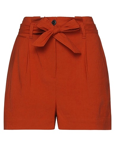 RAG & BONE Shorts & Bermuda Rust 58% Linen, 39% Viscose, 3% Elastane