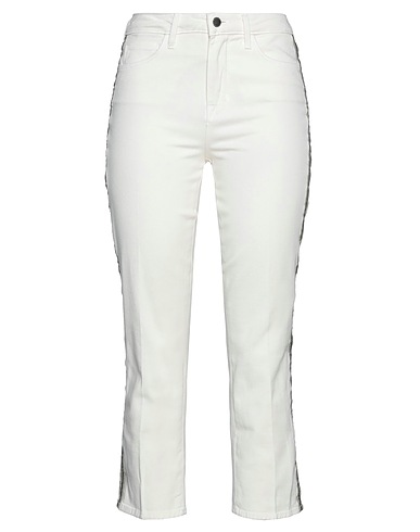 L'AGENCE Casual pants Ivory 98% Cotton, 2% Elastane