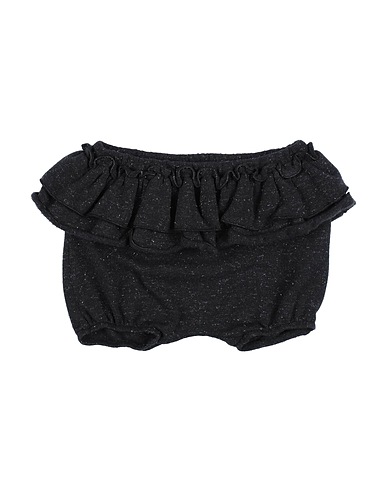 LALLY MALLY Shorts & Bermuda Black 52% Acrylic, 44% Cotton, 2% Elastane, 2% Polyester