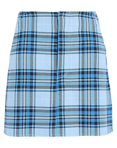 TOMMY JEANS Mini skirt Sky blue 100% Organic cotton