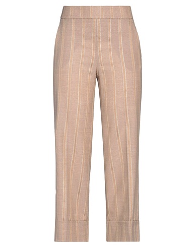 PESERICO Casual trouser Light brown 86% Virgin Wool, 9% Silk, 2% Viscose, 2% Elastane, 1% Polyamide