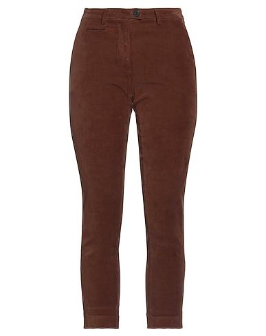 MASON'S Casual pants Chocolate brown 98% Cotton, 2% Elastane
