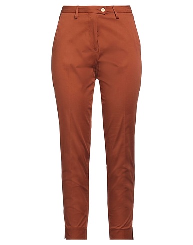 MICHAEL COAL Casual pants Brown 98% Cotton, 2% Elastane
