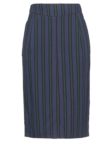 BERWICH Gonna midi Blu notte 92% Viscosa, 8% Poliammide