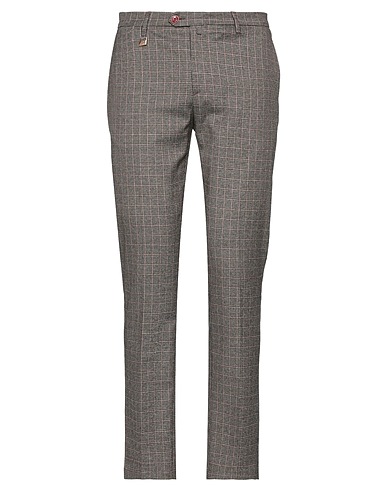 BARBATI Casual trouser Dark brown 64% Polyester, 34% Viscose, 2% Elastane