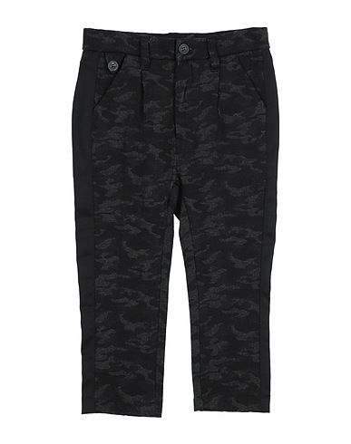 I'M BRIAN Casual trouser Black 50% Polyester, 35% Cotton, 10% Acrylic, 5% Other Fibres