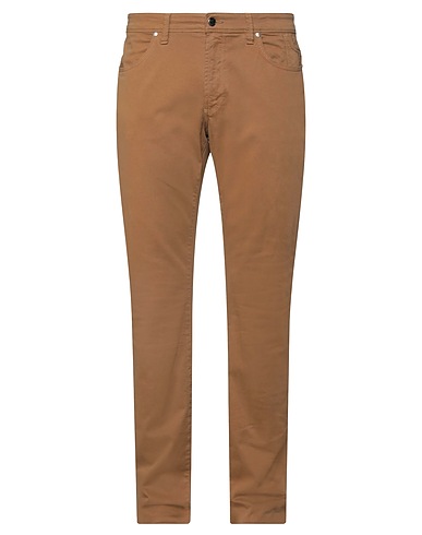 JECKERSON Casual trouser Camel 98% Cotton, 2% Elastane