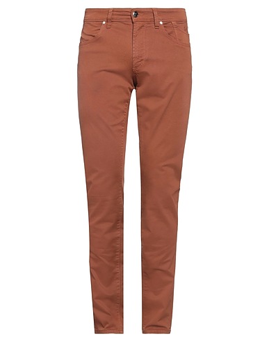 JECKERSON Pantalone Marrone 98% Cotone, 2% Elastan