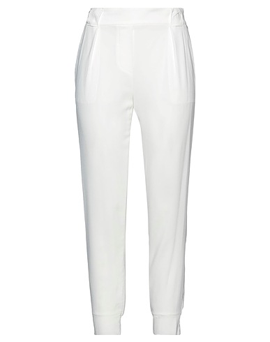 LORENA ANTONIAZZI Pantalone Bianco 90% Viscosa, 6% Elastan, 2% Fibre sintetiche, 1% Cotone, 1% Altre Fibre
