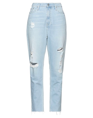 CALVIN KLEIN JEANS Denim trousers Blue 99% Cotton, 1% Elastane