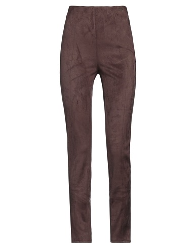 GUESS Casual trouser Dark brown 90% Polyester, 10% Elastane