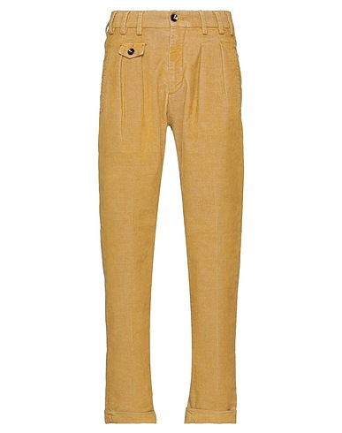 OUT/FIT Pantalone Giallo ocra 65% Cotone, 33% Poliestere, 2% Elastan
