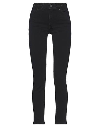 KARL LAGERFELD ジーンズ ブラック コットン 75% / ポリエステル 24% / ポリウレタン 1%