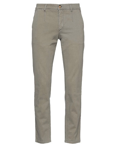 JULIAN KEEN Casual trouser Military green 97% Cotton, 3% Elastane