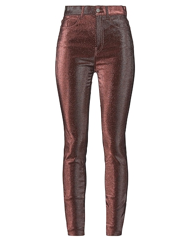CIRCUS HOTEL Casual trouser Chocolate brown 82% Cotton, 15% Polyester, 3% Elastane