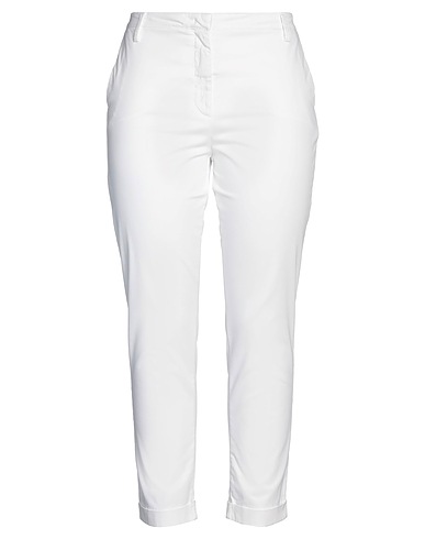 MANILA GRACE Pantalón Blanco 97% Algodón, 3% Elastán