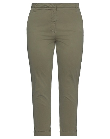 MANILA GRACE Pantalón Verde militar 97% Algodón, 3% Elastán