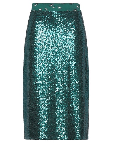 ALTEA Midi skirt Deep teal 100% Polyester