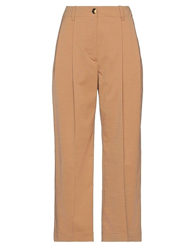 MOMONÍ Casual trouser Camel 55% Polyester, 26% Wool, 17% Viscose, 2% Elastane