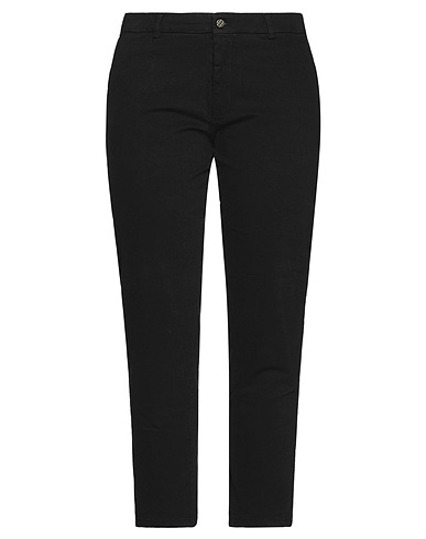 BERWICH Casual trouser Black 62% Cotton, 33% Lycra®, 5% Elastane