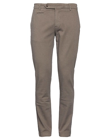CAMOUFLAGE AR AND J. Casual pants Camel 97% Cotton, 3% Elastane