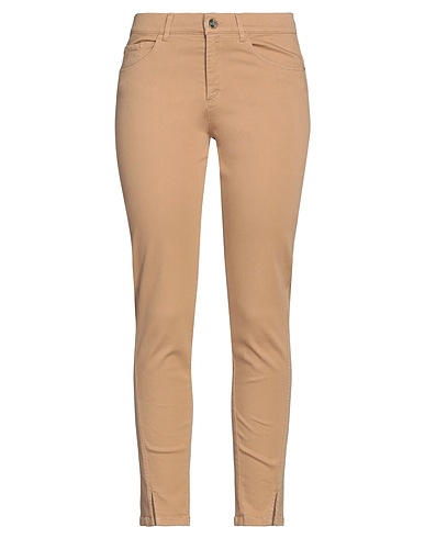 DIANA GALLESI Denim pants Beige 92% Cotton, 6% Elastomultiester, 2% Elastane